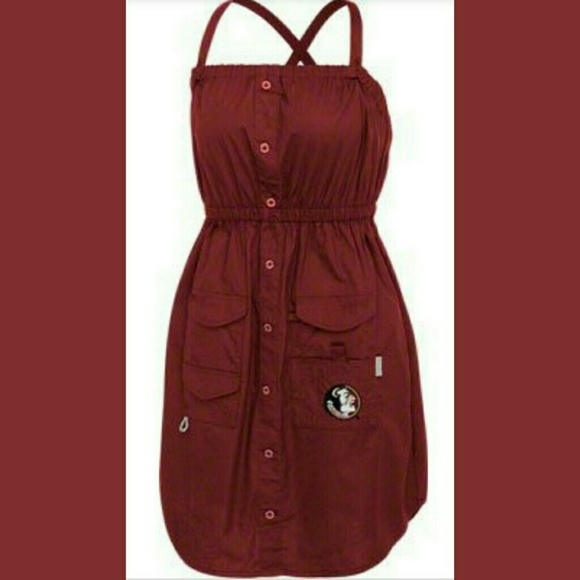 Columbia Dresses & Skirts - FSU Seminoles Fan Athletic Bonehead Fishing Dress